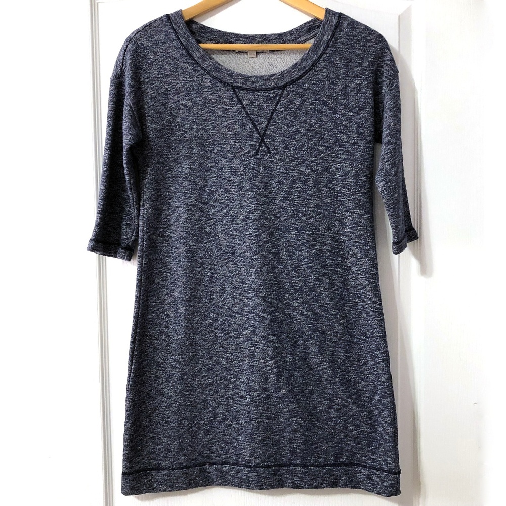 Gap Sweatshirt Dress Size XS True Indigo blue gray